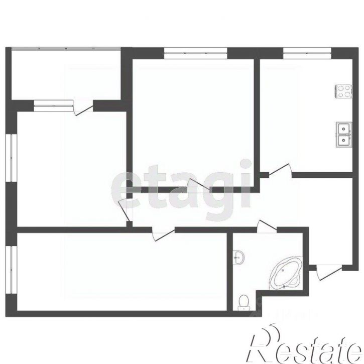 3-комн квартира улица Мельникайте, 32 к1,  д. 32 к1
