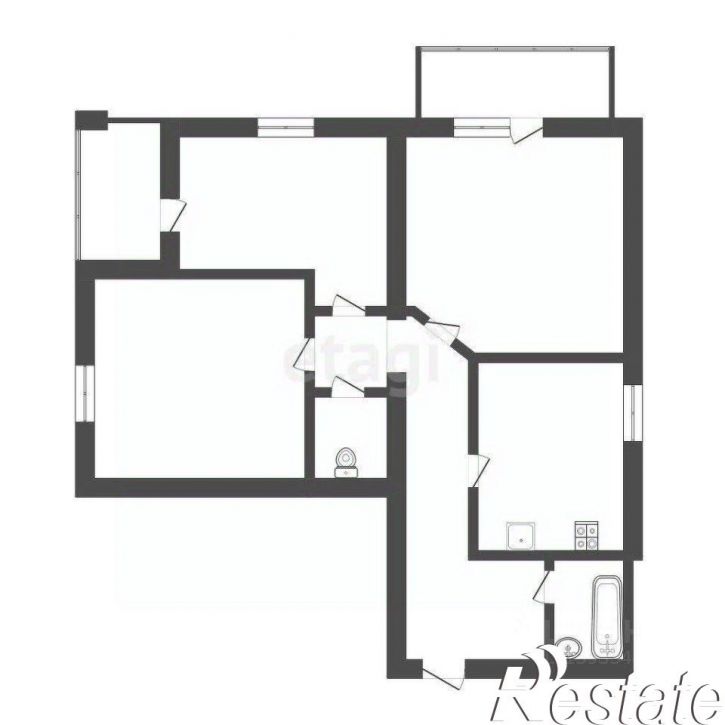 3-комн квартира улица Дружбы, 75,  д. 75