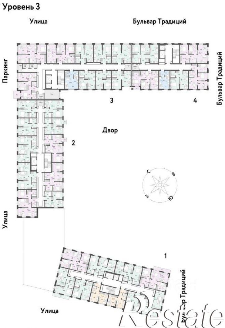 2-комн квартира в новом доме улица Андрея Кореневского, 1 к2,  д. 1 к2