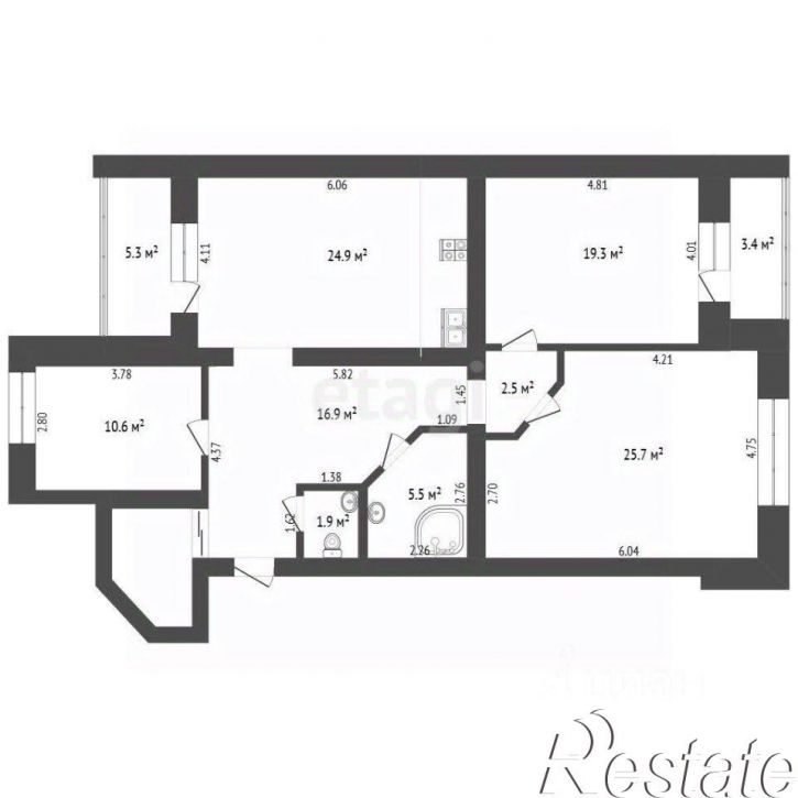 3-комн квартира улица Прокопия Артамонова, 5,  д. 5