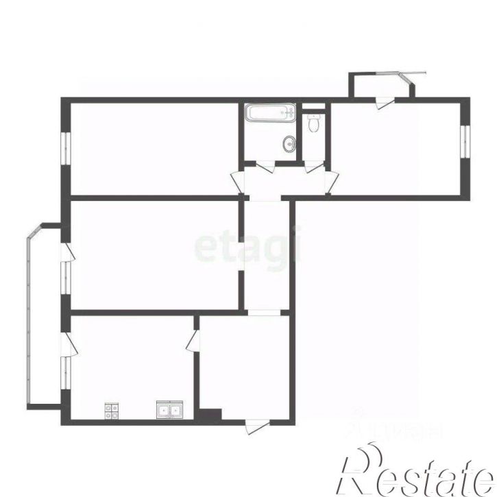 3-комн квартира Майский проезд, 3,  д. 3