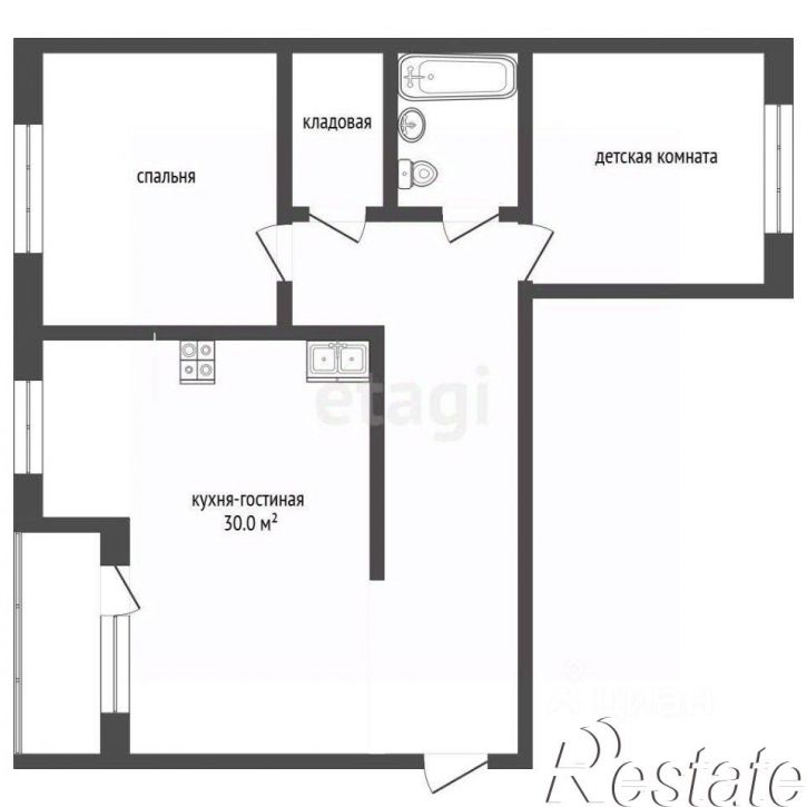 2-комн квартира улица Куйбышева, 25,  д. 25