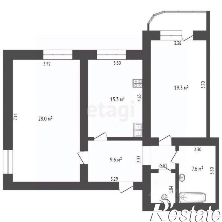 3-комн квартира Минская улица, 45/1,  д. 45/1