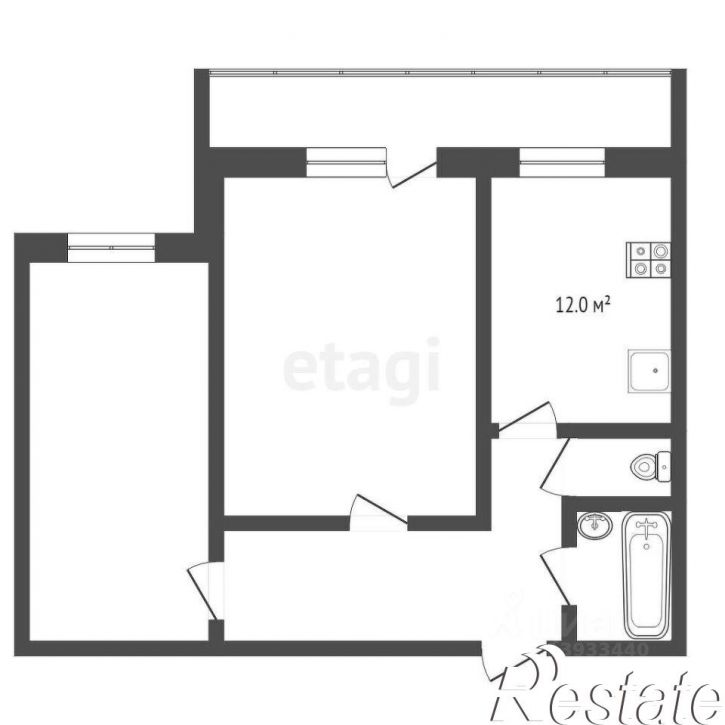 2-комн квартира Заречный проезд, 6 к2,  д. 6 к2