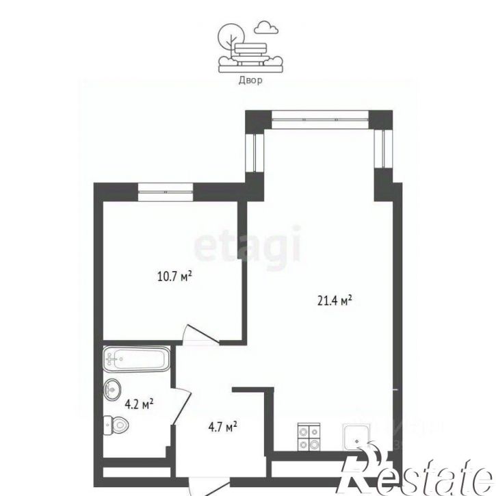 1-комн квартира улица Эльвиры Федоровой, 3,  д. 3
