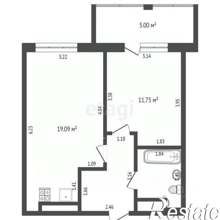 1-комн квартира улица Александра Протозанова, 8 к1,  д. 8 к1