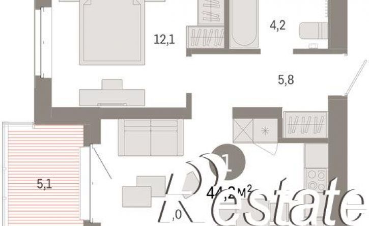 2-комн квартира в новом доме Минская улица, 92 к2,  д. 92 к2