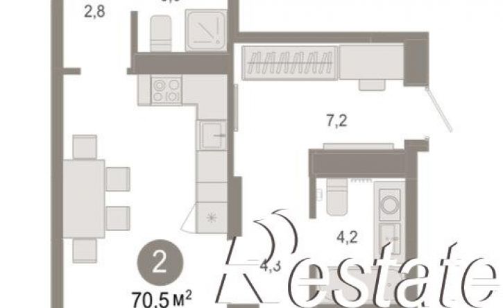 3-комн квартира в новом доме Томская улица, 52 к5,  д. 52 к5