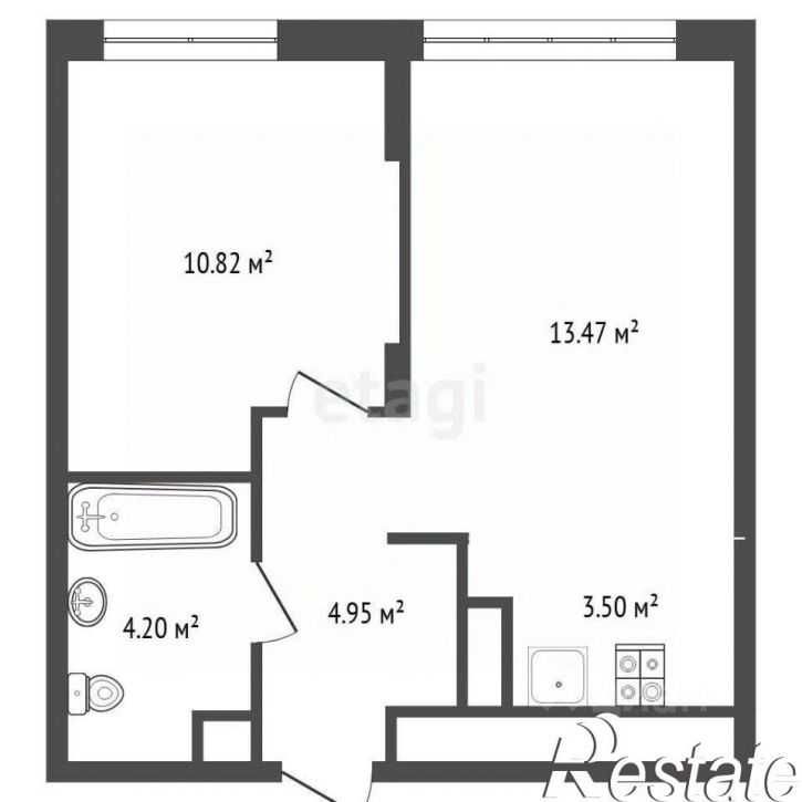 1-комн квартира улица Андрея Кореневского, 5,  д. 5
