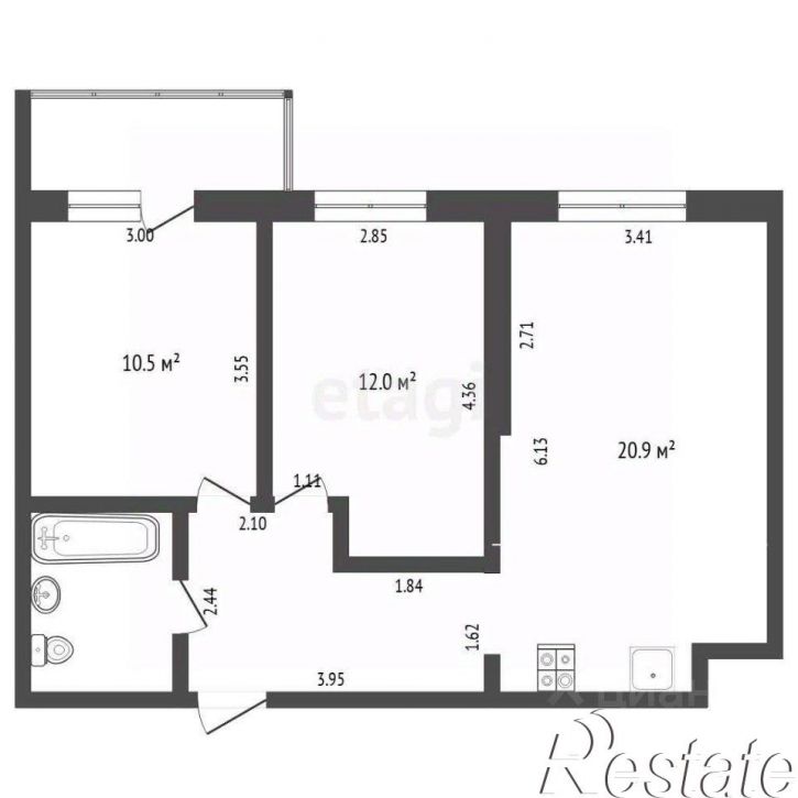 2-комн квартира улица Тимофея Чаркова, 81 к1,  д. 81 к1