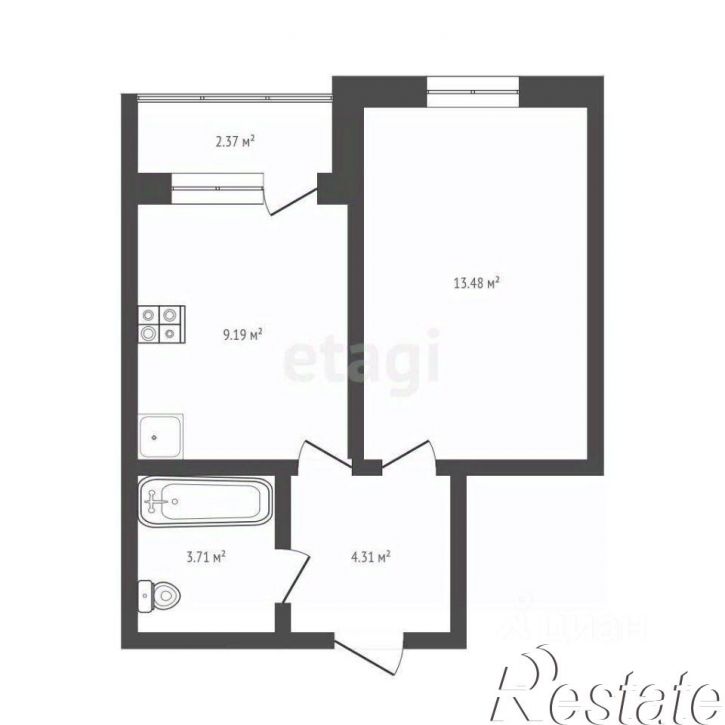 1-комн квартира Солнечный проезд, 25,  д. 25