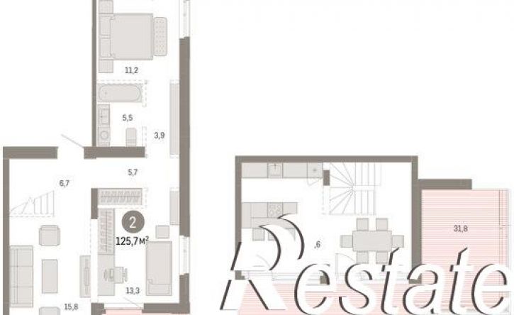 3-комн квартира в новом доме улица Республики, 205 к3,  д. 205 к3