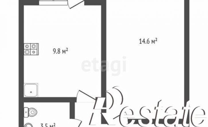 1-комн квартира улица Ветеранов Труда, 9А,  д. 9А