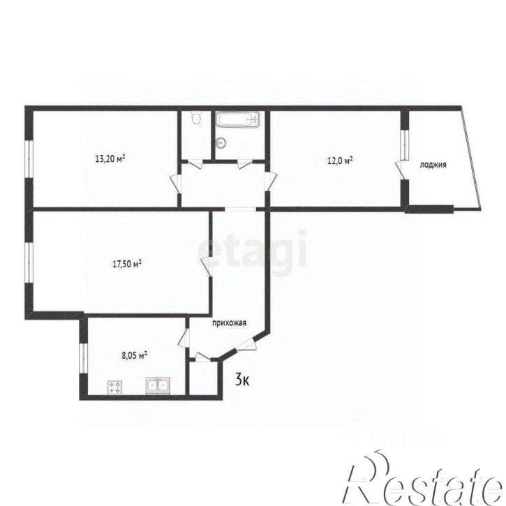 3-комн квартира Интернациональная улица, 35,  д. 35