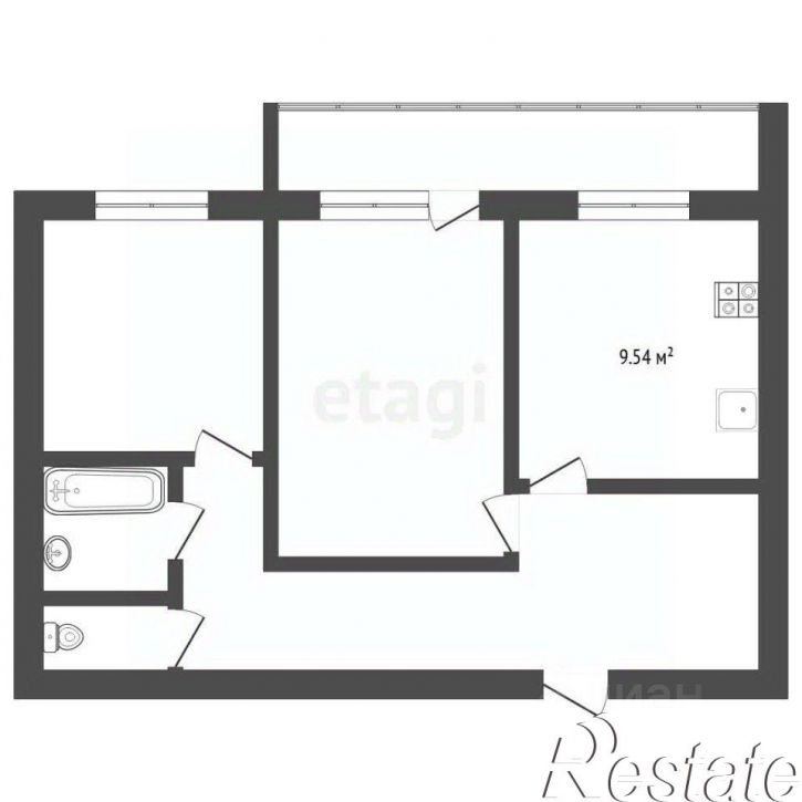 2-комн квартира улица Бабарынка, 20А к3,  д. 20А к3