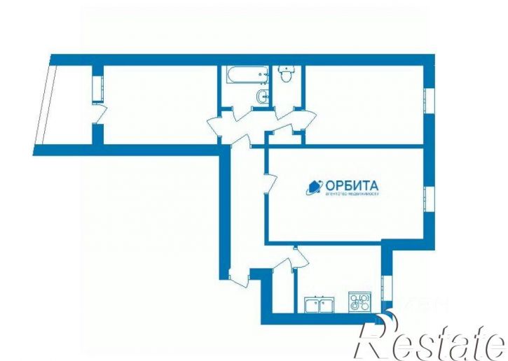 3-комн квартира Ставропольская улица, 9,  д. 9