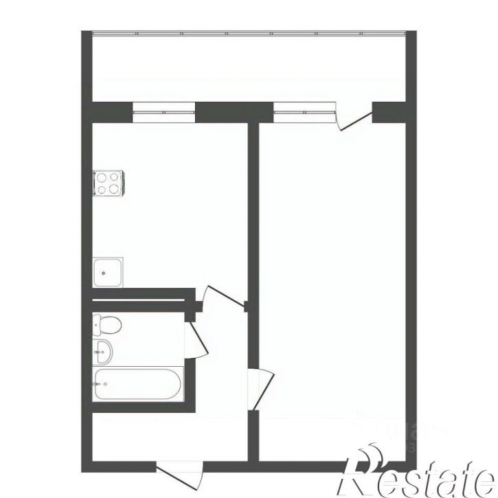 1-комн квартира Западносибирская улица, 28,  д. 28