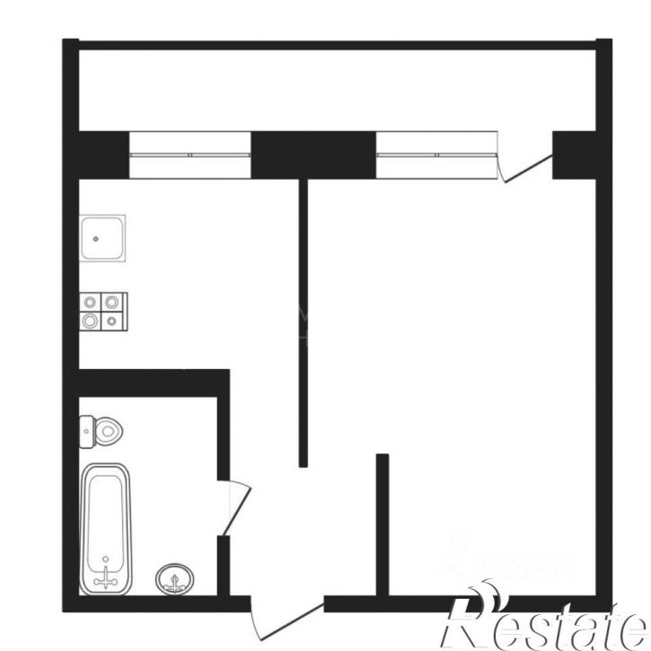 1-комн квартира улица Коммунаров, 37,  д. 37