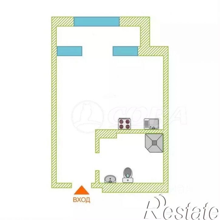 1-комн квартира Ботаническая улица, 1 к1,  д. 1 к1