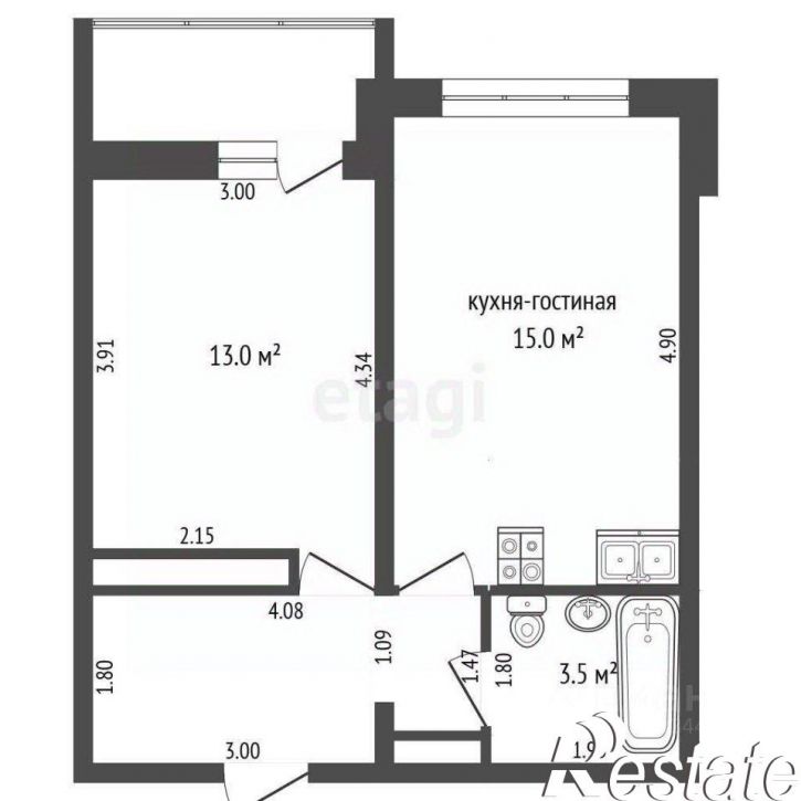 1-комн квартира улица Александра Протозанова, 16,  д. 16