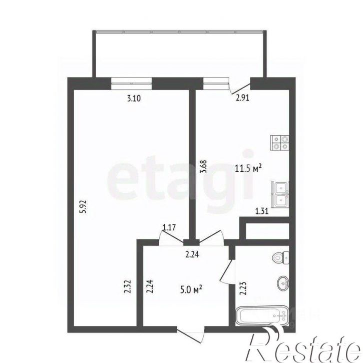 1-комн квартира улица Беляева, 33 к1,  д. 33 к1