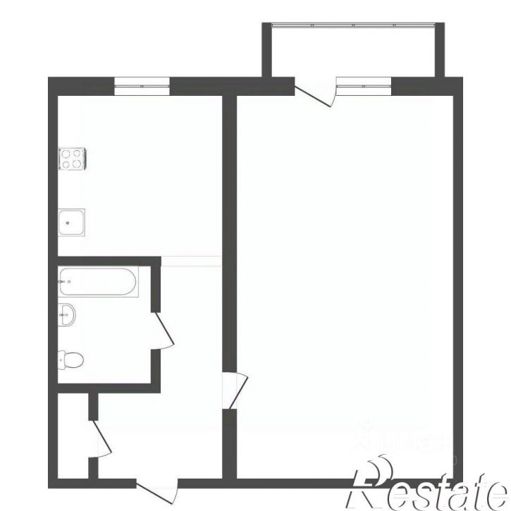 1-комн квартира улица Ватутина, 16А,  д. 16А