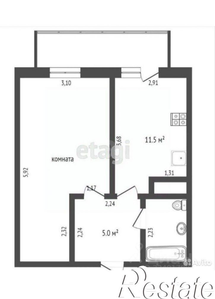 1-комн квартира улица Беляева, 33 к1,  д. 33 к1
