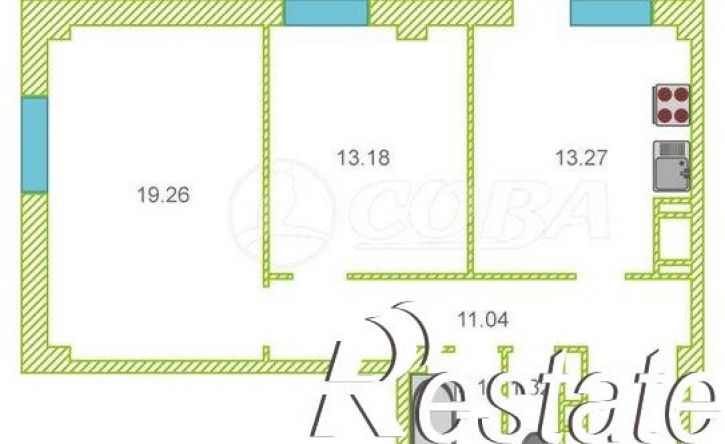 2-комн квартира Заречный проезд, 39А к1,  д. 39А к1