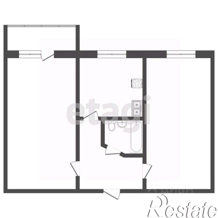 2-комн квартира улица Мусоргского, 38,  д. 38