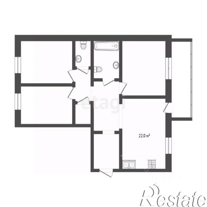 3-комн квартира улица Тимофея Кармацкого, 7 к1,  д. 7 к1