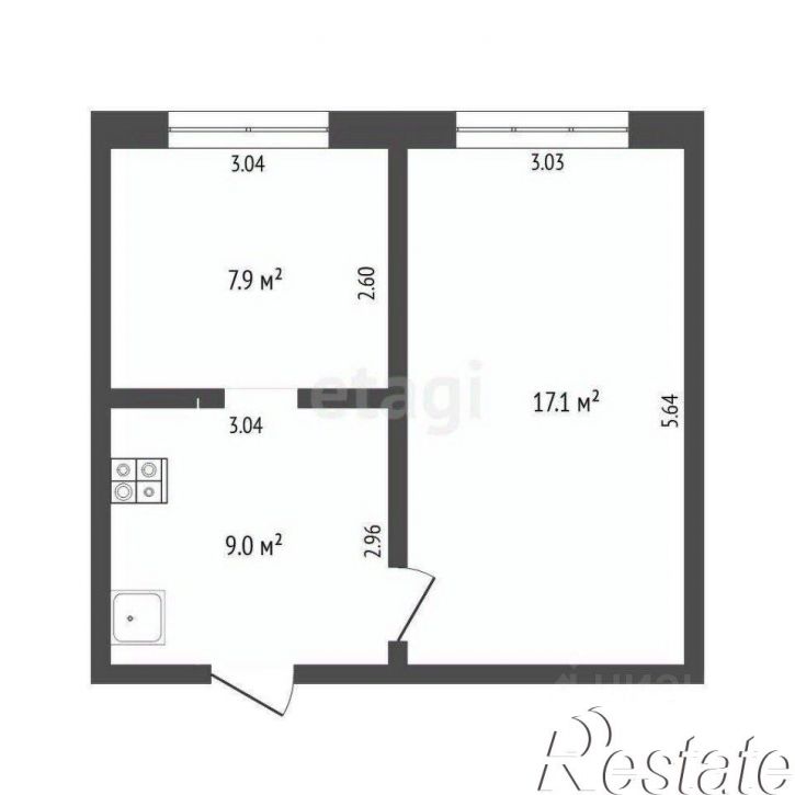 2-комн квартира Игримская улица, 20,  д. 20
