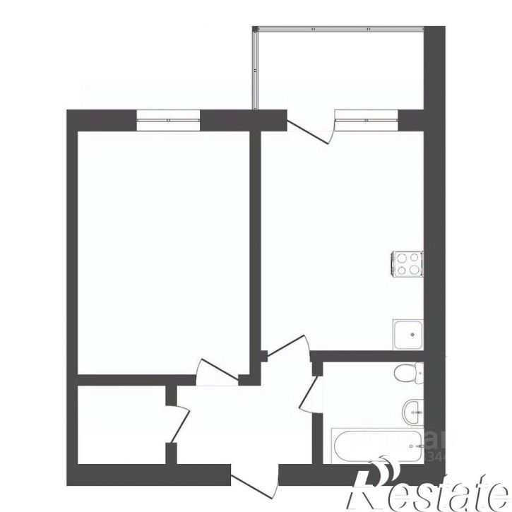 1-комн квартира Амурская улица, 39,  д. 39