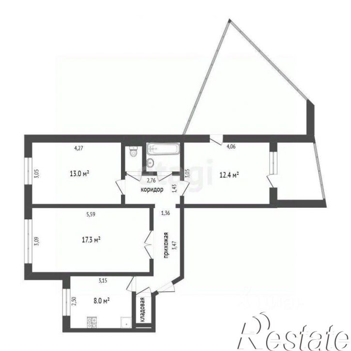 3-комн квартира улица Домостроителей, 18,  д. 18
