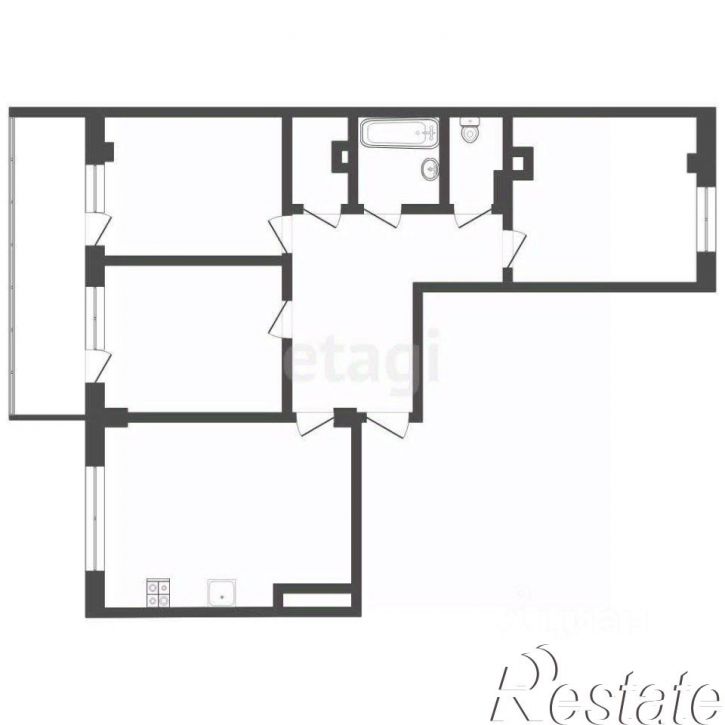 3-комн квартира Кремлёвская улица, 112 к1,  д. 112 к1