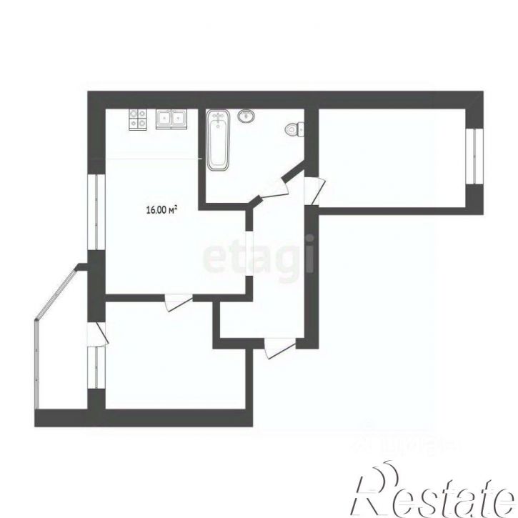 2-комн квартира улица Беляева, 33 к2,  д. 33 к2