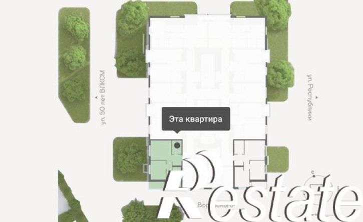 2-комн квартира улица Республики, 204 к15,  д. 204 к15
