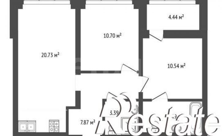 2-комн квартира улица Муравленко, 9 к1,  д. 9 к1