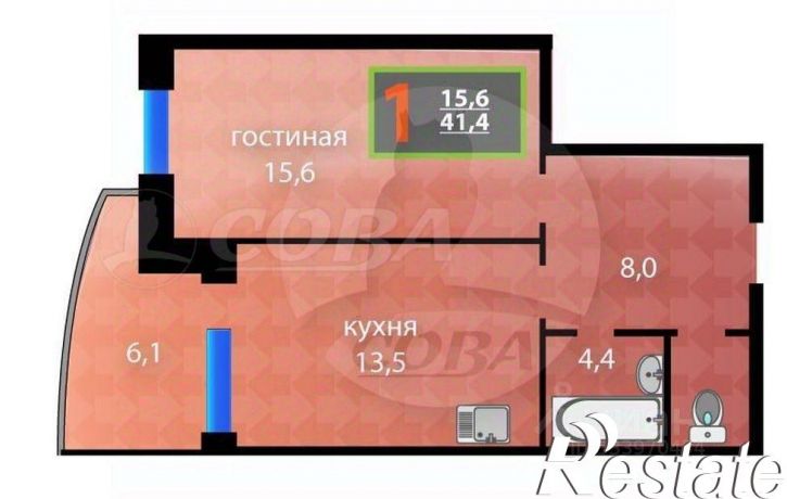 1-комн квартира улица Монтажников, 47,  д. 47