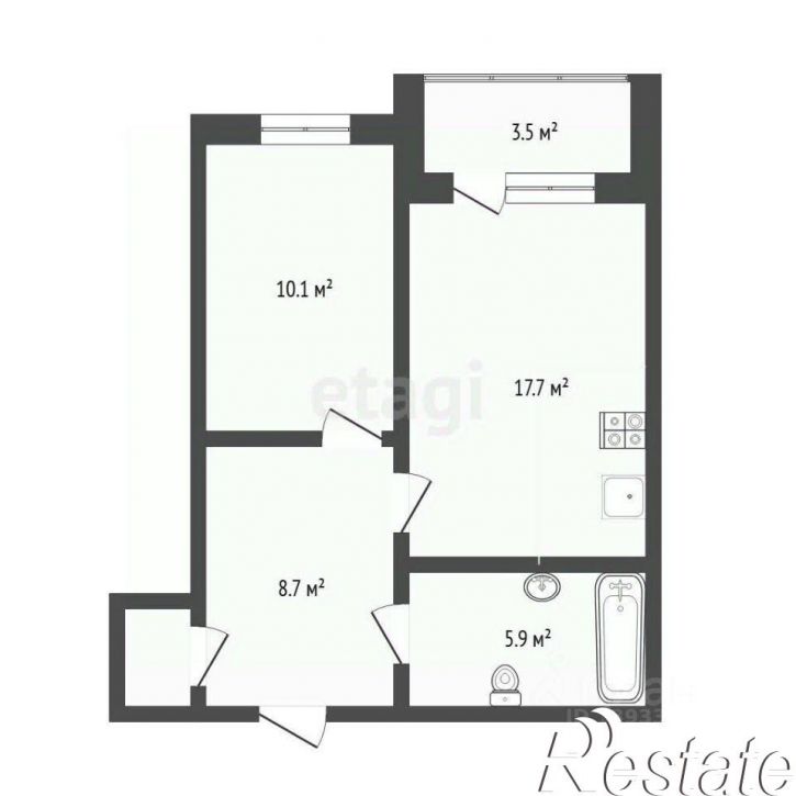 1-комн квартира Червишевский тракт, 64 к2,  д. 64 к2