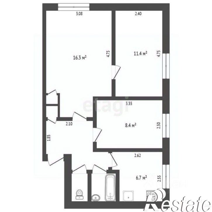 3-комн квартира Карская улица, 23,  д. 23