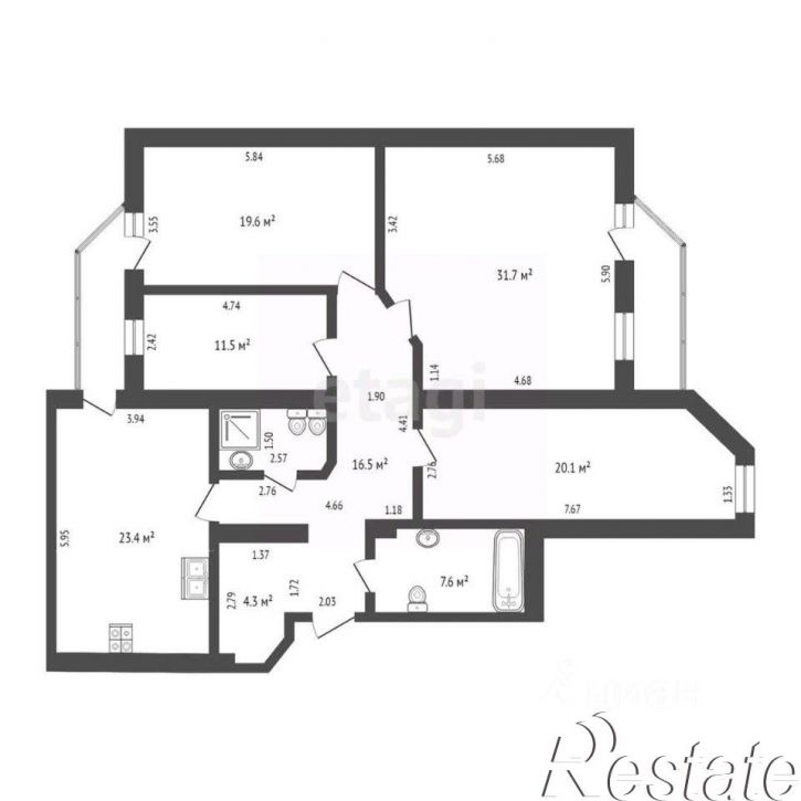 4-комн квартира Шаимский проезд, 12,  д. 12
