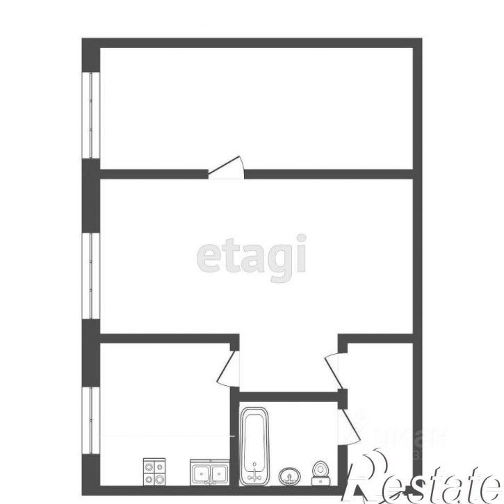 2-комн квартира Рижская улица, 80,  д. 80