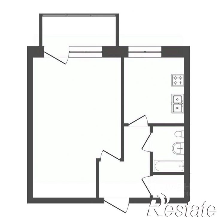 1-комн квартира улица Ватутина, 24,  д. 24