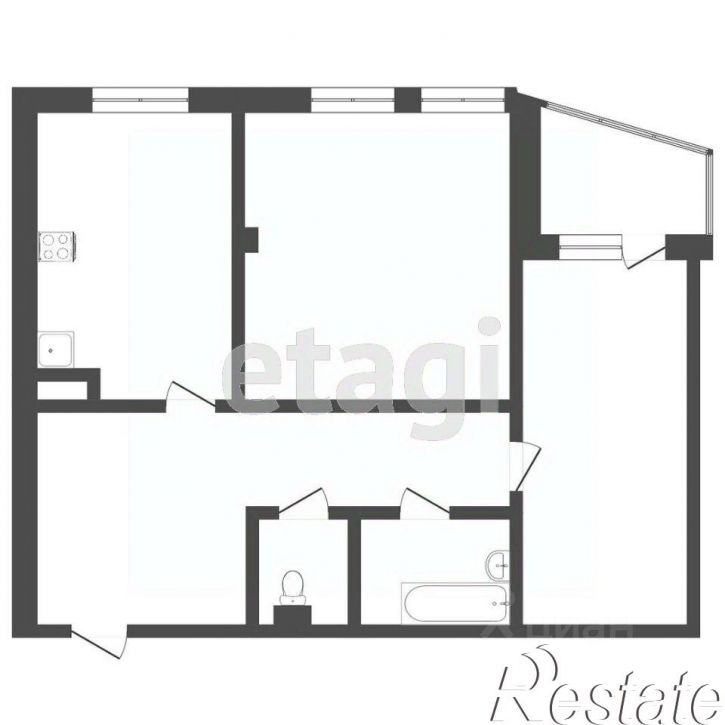 2-комн квартира улица Академика Сахарова, 40,  д. 40