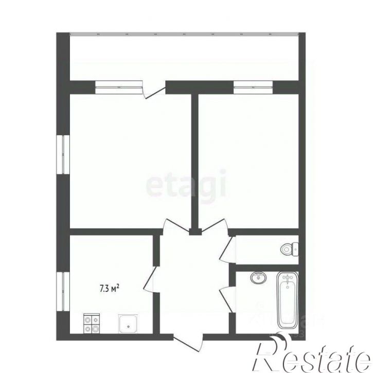 2-комн квартира Широтная улица, 43/2,  д. 43/2