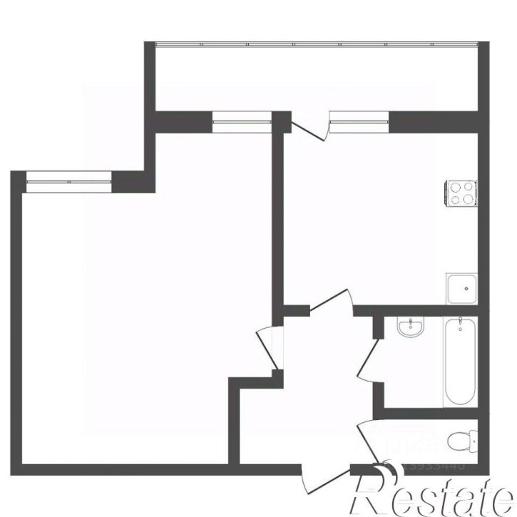1-комн квартира улица Рационализаторов, 22 к1,  д. 22 к1