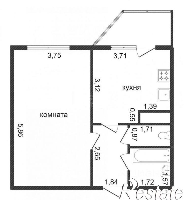 1-комн квартира Обдорская улица, 3,  д. 3