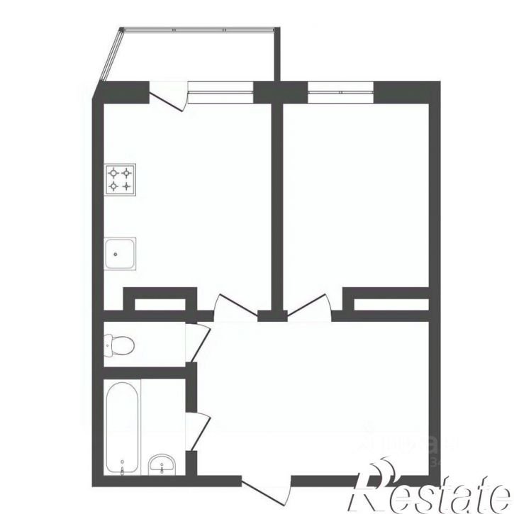 1-комн квартира улица Монтажников, 43,  д. 43