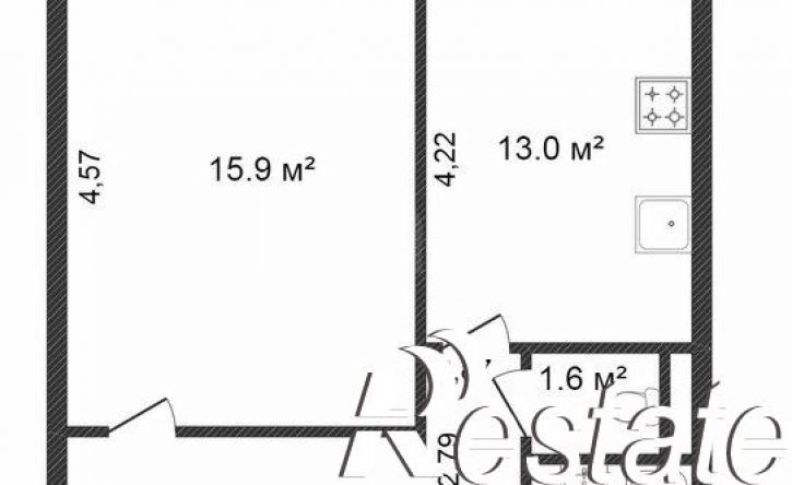 1-комн квартира улица Пермякова, 78 к1,  д. 78 к1