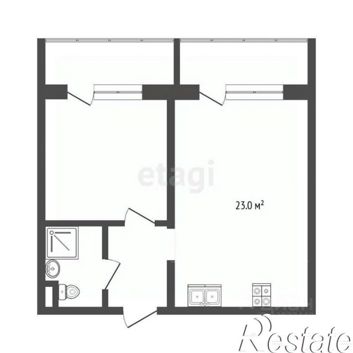1-комн квартира улица Пожарных и спасателей, 14,  д. 14